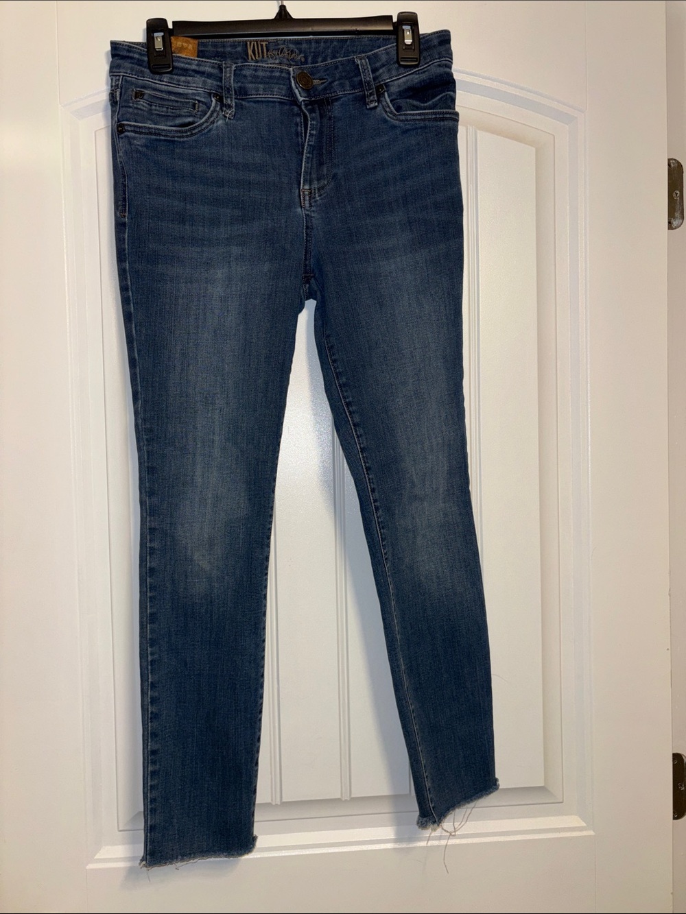 Kut from the Kloth Medium Wash Skinny Jeans - Dark Blue